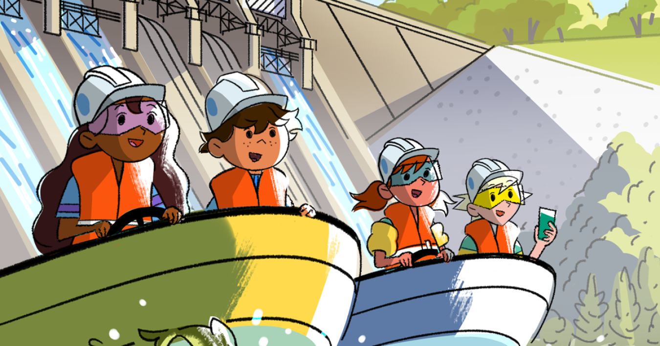 Characters from the Spark Squad Hydropower comic book