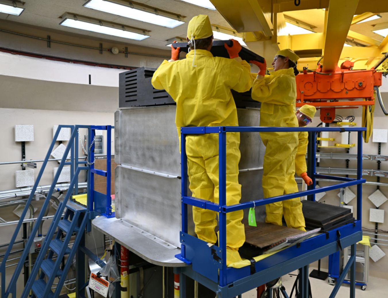 The Deimos Experiment being assembled.