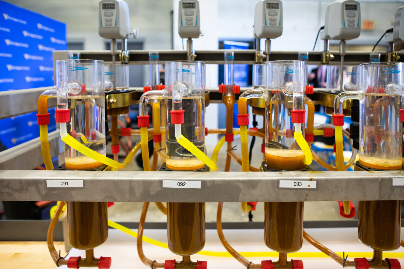 rare eearth elements being extracted in a lab