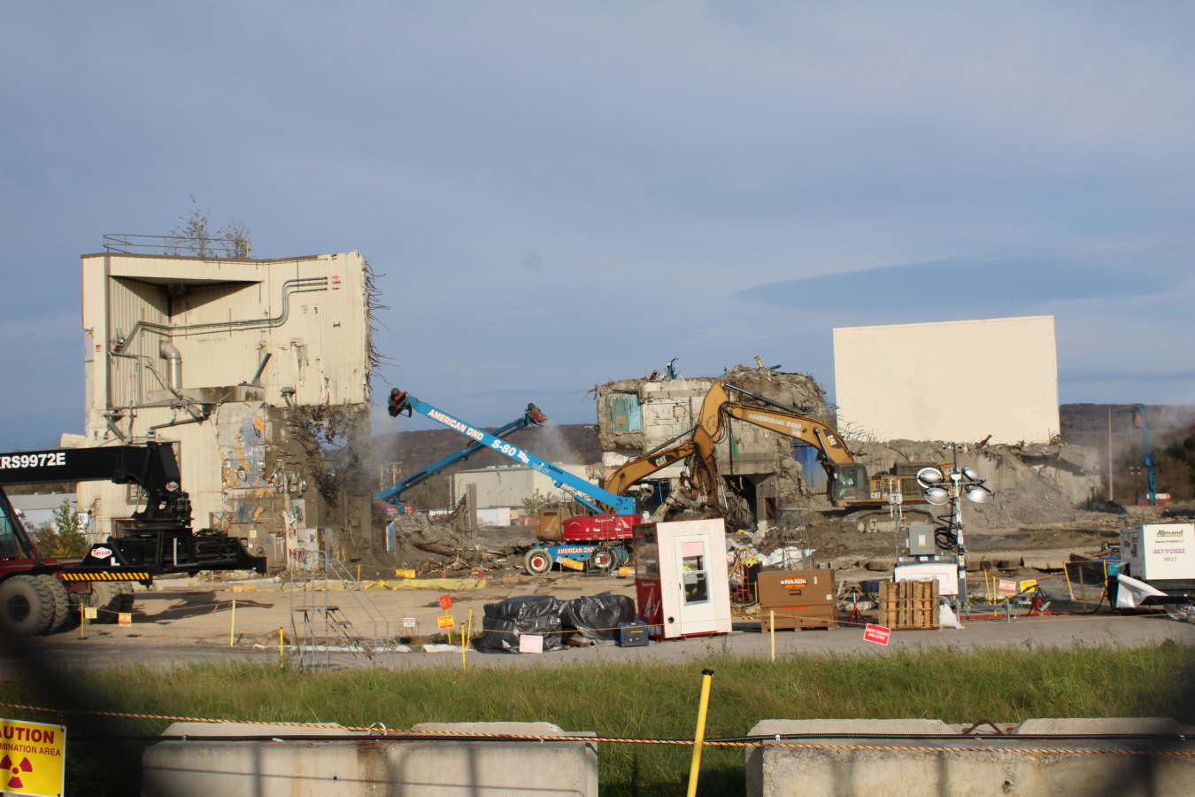 Demolition of the Main Plant Process Building at the West Valley Demonstration Project.