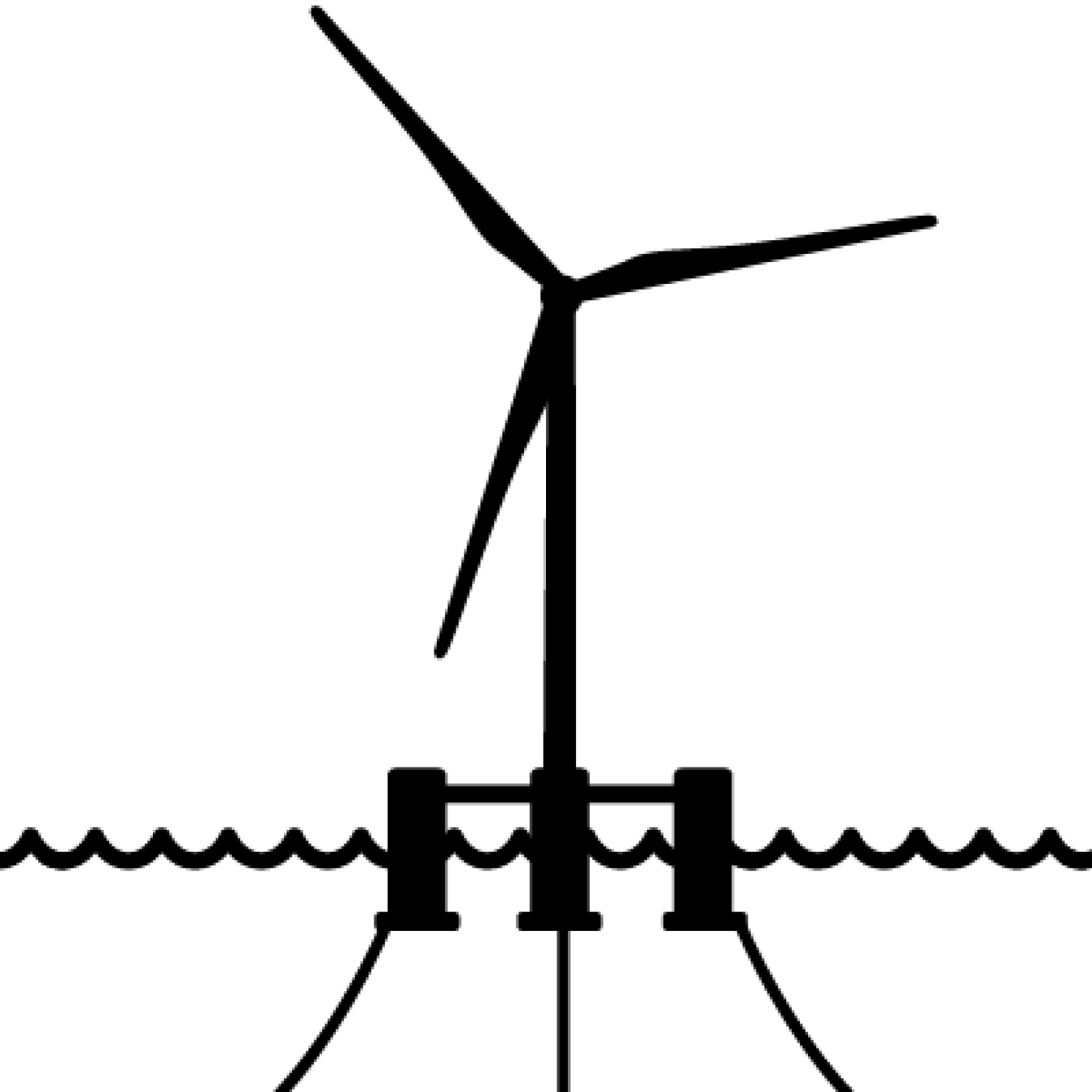 Illustration off an offshore wind turbine