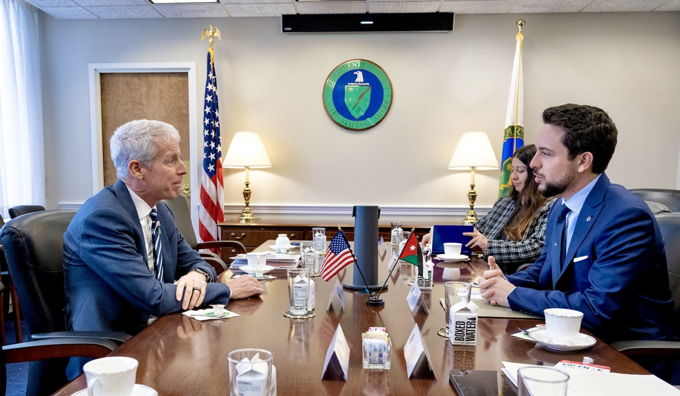 Secretary of Energy Chris Wright met with His Royal Highness Crown Prince Al Hussein bin Abdullah II of the Hashemite Kingdom of Jordan 