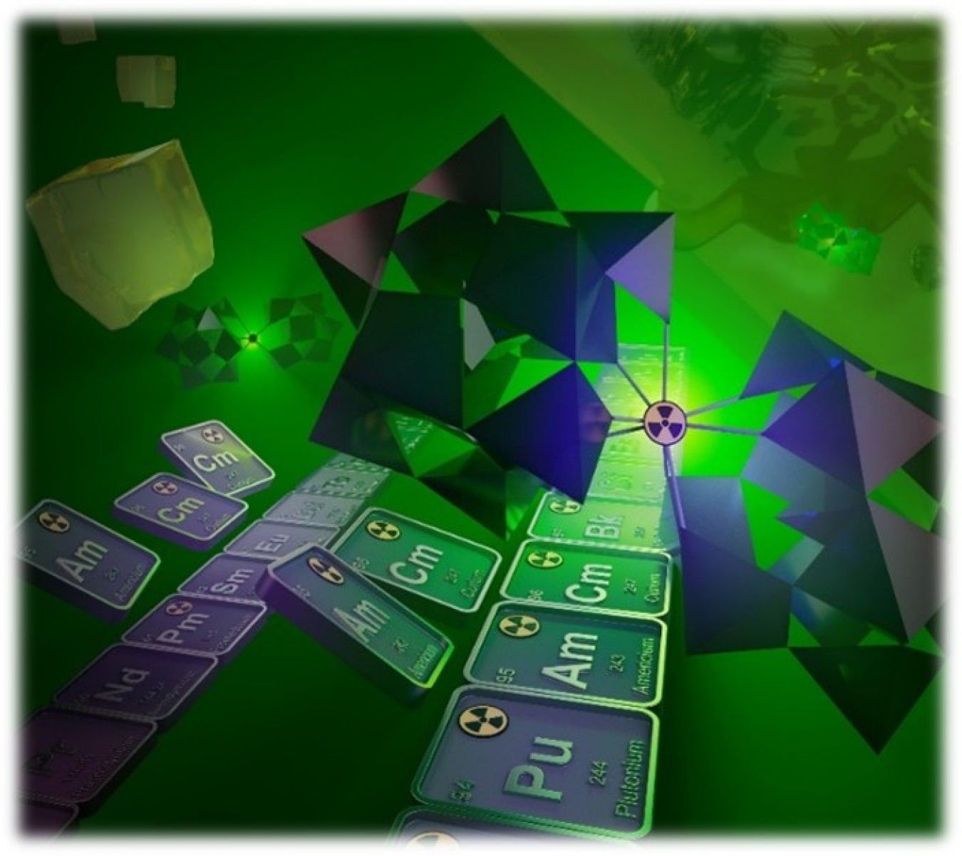 Crystallographic and spectroscopic evidence now show that americium and curium yield a variety of polyoxometalate compounds that their lanthanide counterparts are unable to form.