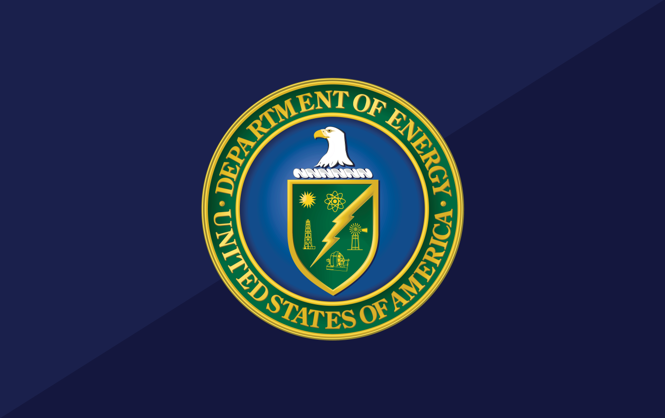 DOE Full Seal on Blue background