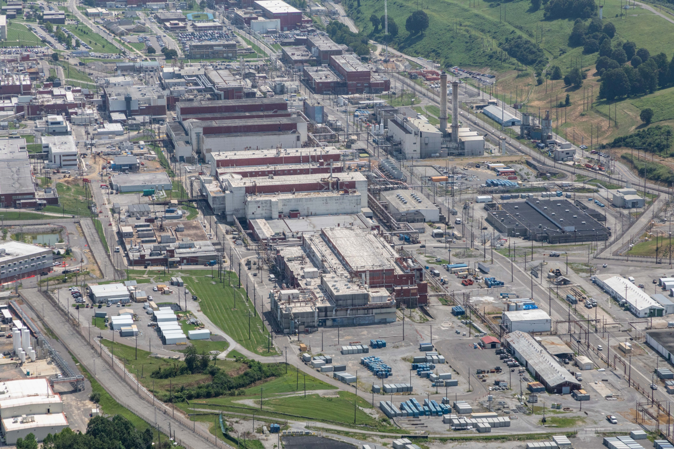 An aerial view of the Oak Ridge Y-12 site