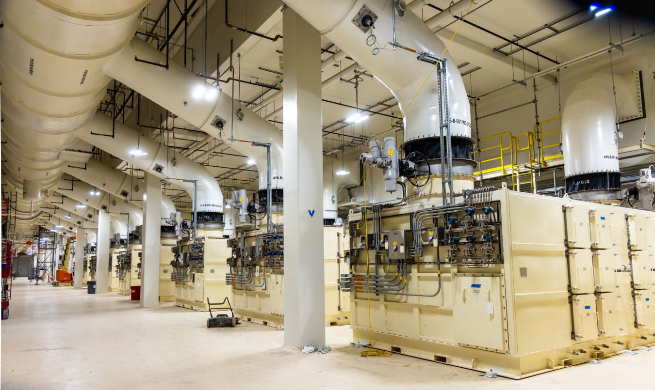 An underground ventilation system