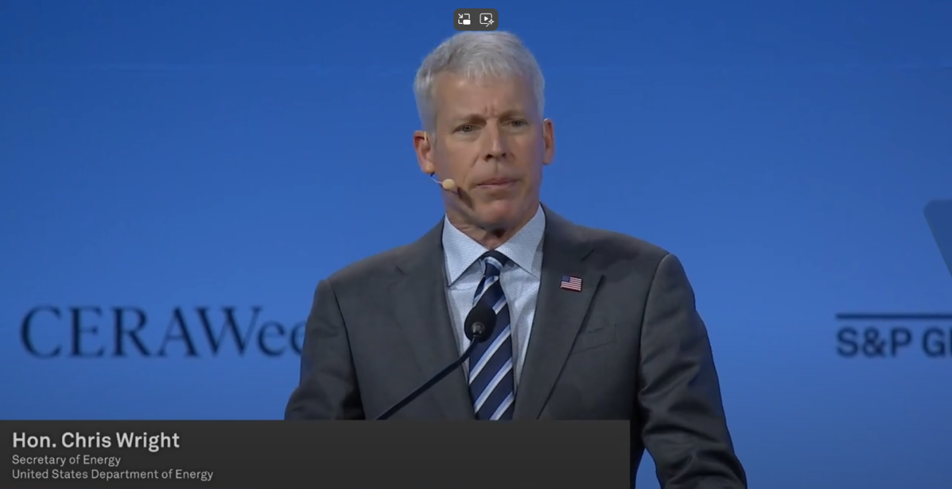 Secretary Wright CERWeek 2025