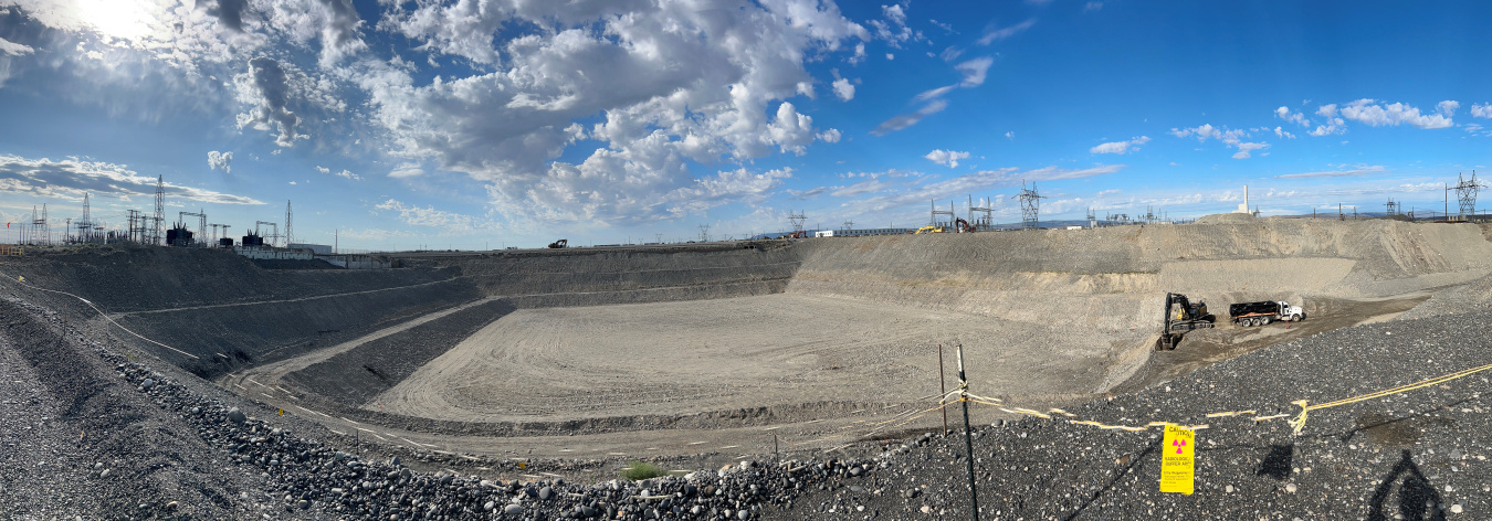 Panoramic view of a scenic area at the Hanford Site