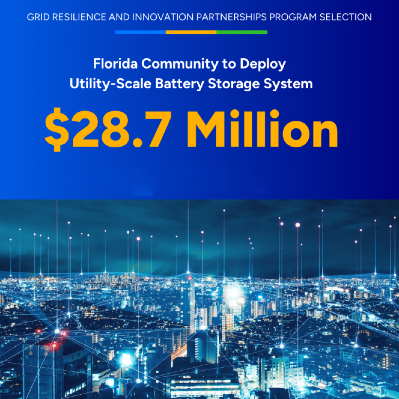 $2.87 million for Florida Community to develop Utility-Scale Battery Storage System. Cityscape.