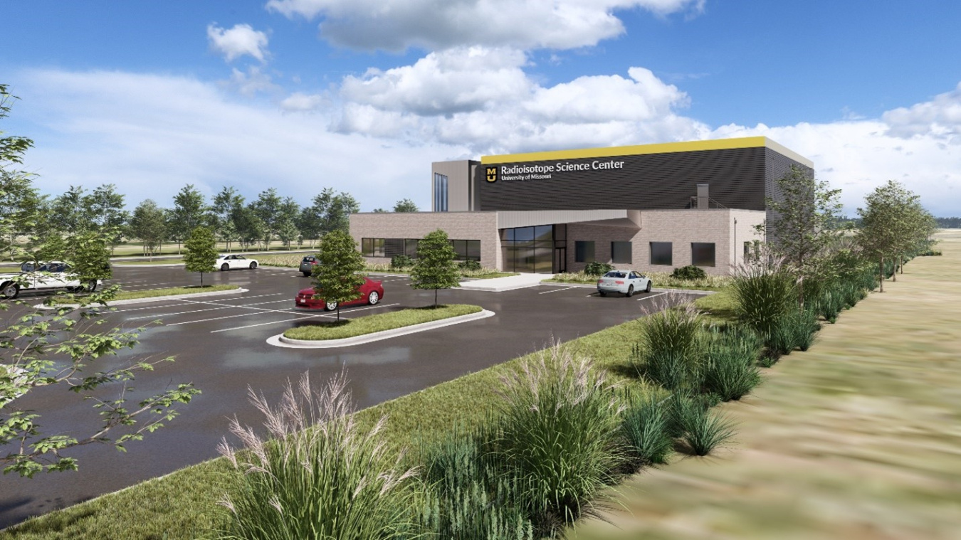 Artist rendering of the Radioisotope Science Center at Discovery Ridge in Columbia, Missouri