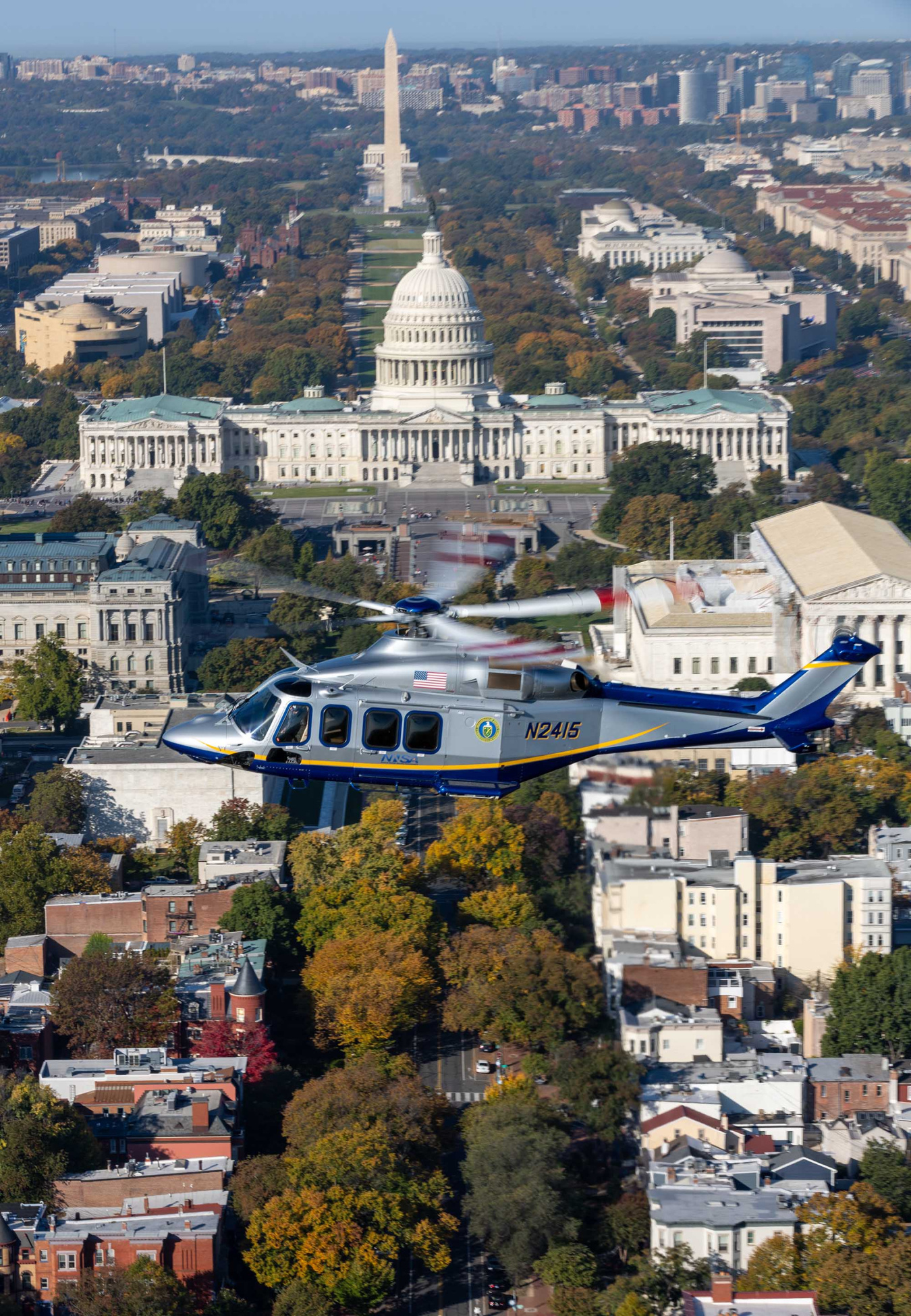 Helicopter over the Capitol