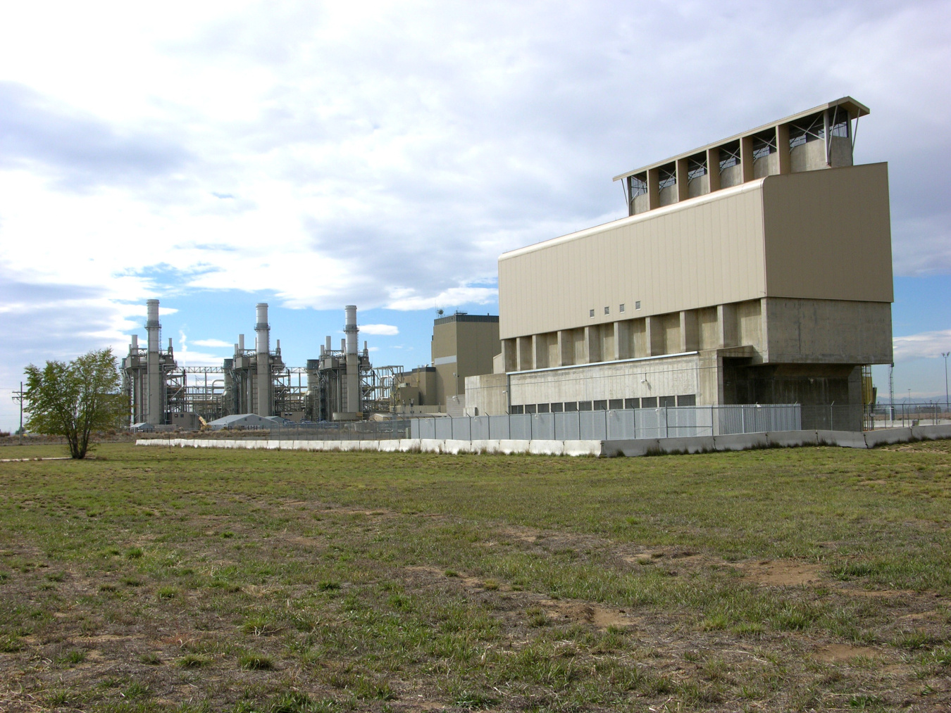 A power station building 