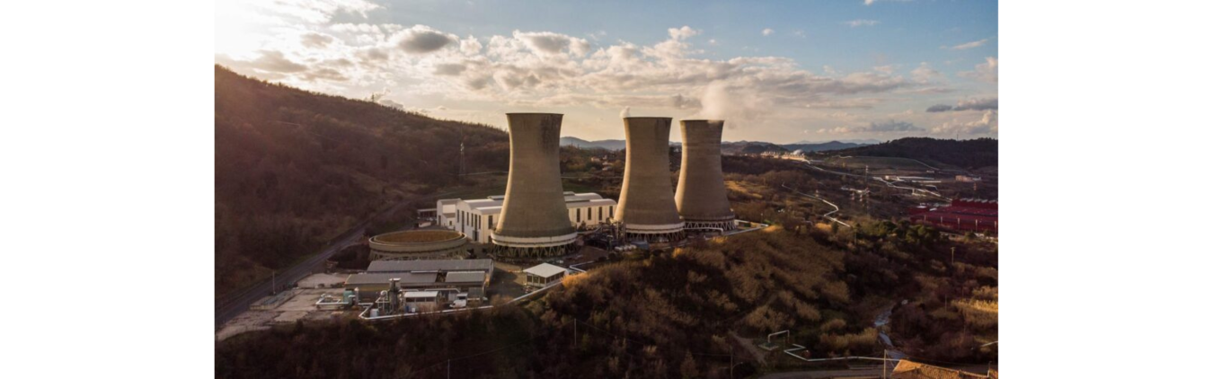 The Larderello geothermal power plant in Tuscany, Italy (source: Enel Group)