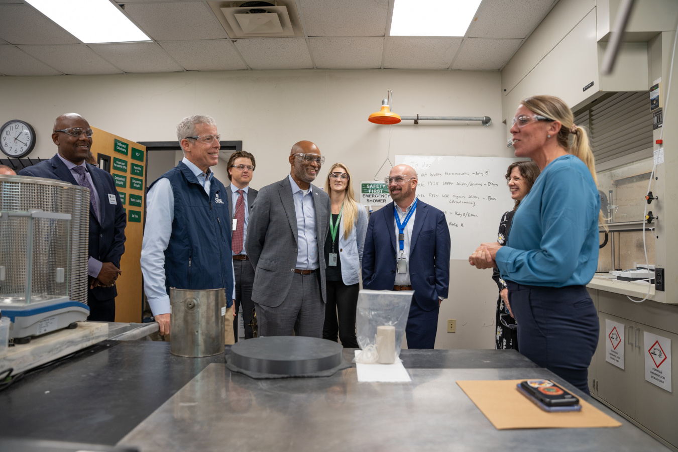 A group of individuals touring the Savannah River National Laboratory 