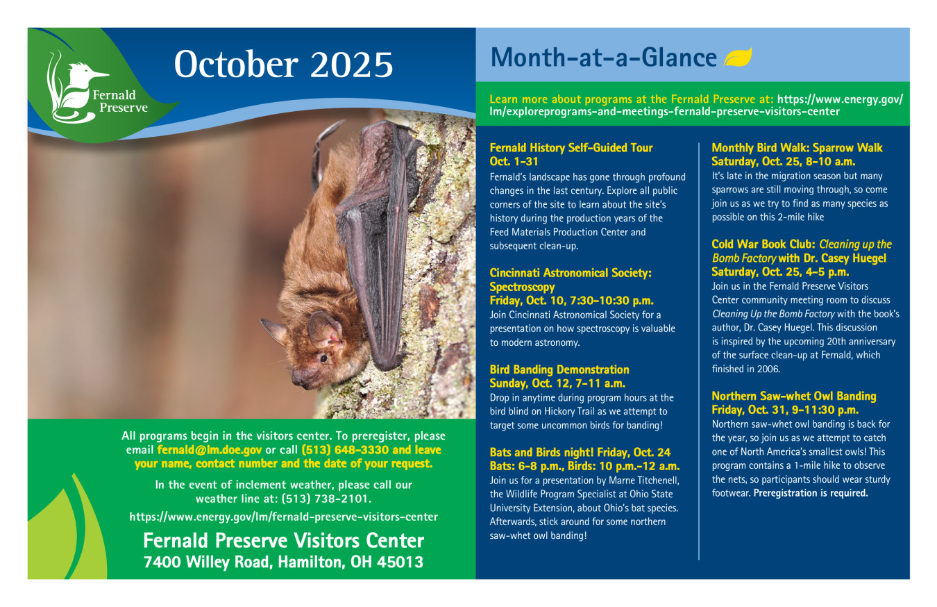 Fernald Preserve Oct 25 events image
