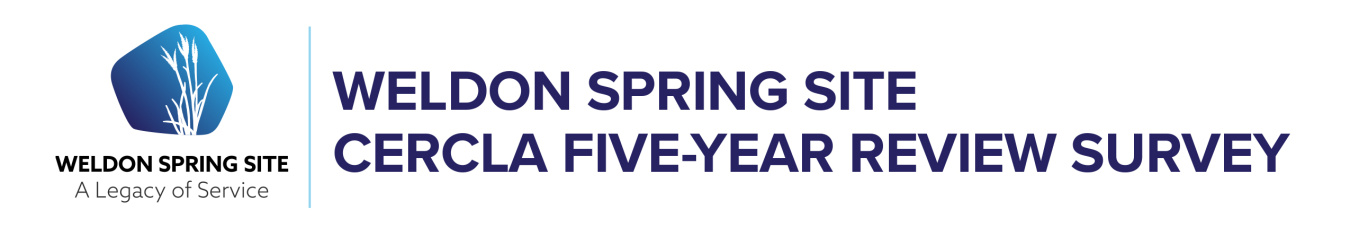 Weldon Spring Site Cercla Five-Year Review Survey header