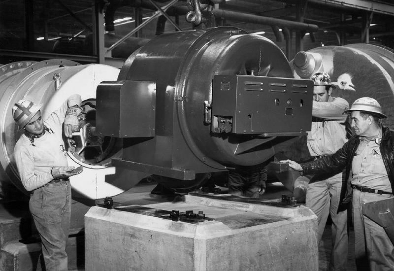 X-330 first compressor motor 1953.jpg