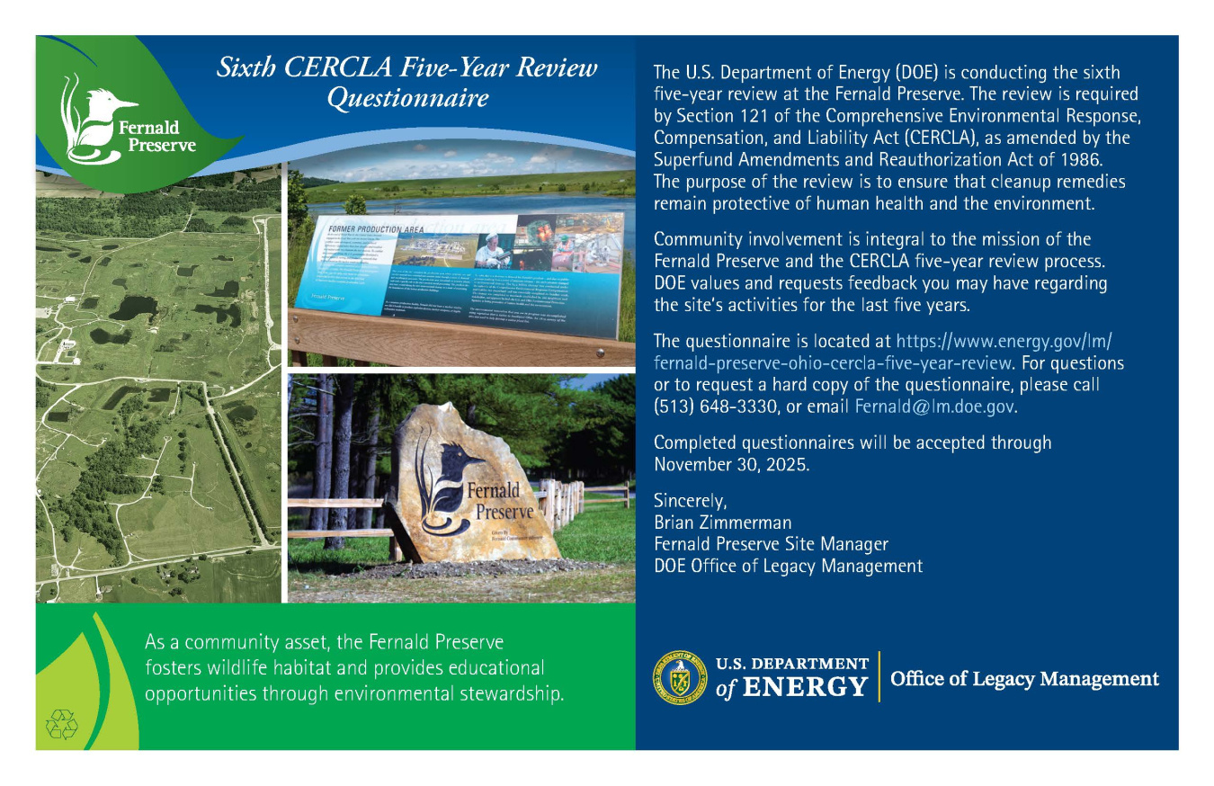 CERCLA Five-Year Review Stakeholder Questionnaire_2025_announcement