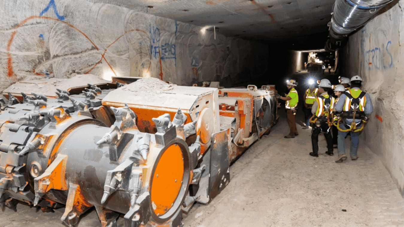 Rotating set of images from the Waste Isolation Pilot Plant