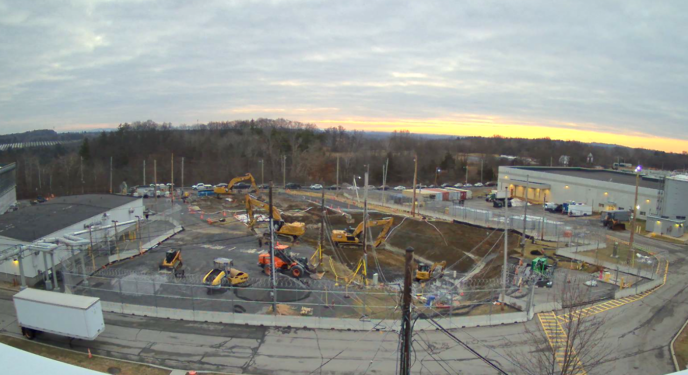 Demolition of large buildings taking place