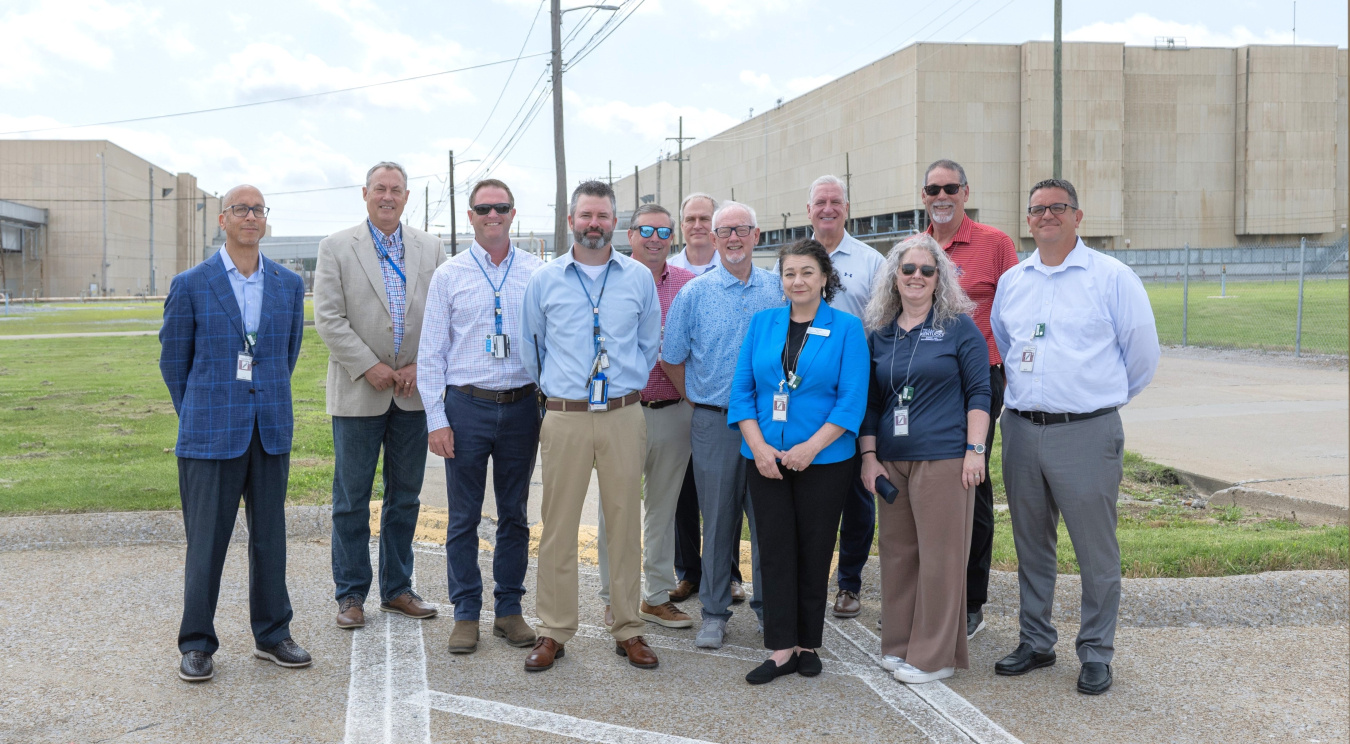 A group photo taken outside. 
