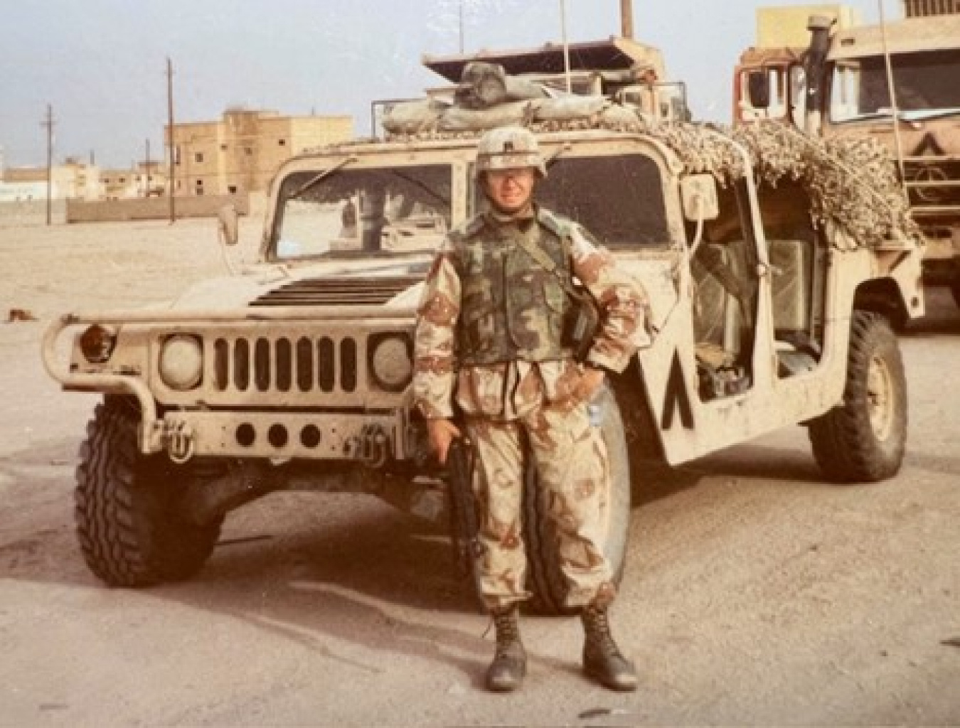 Tim Walsh standing in front of Jeep