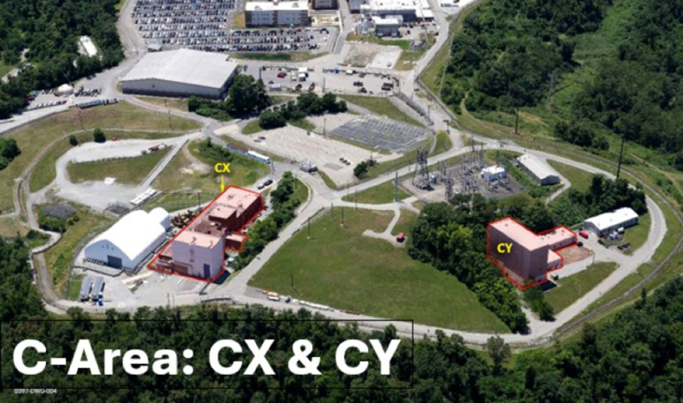 Aerial view of the Bettis Laboratory