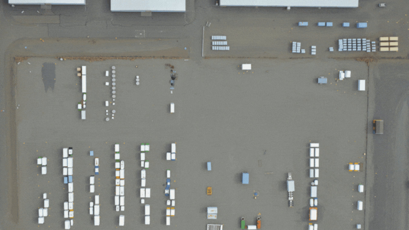 Rotating set of images from the Hanford Site before and after demolition