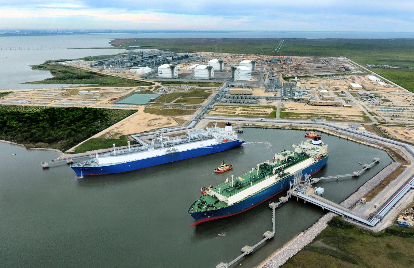 LNG Ships at Sabine Pass