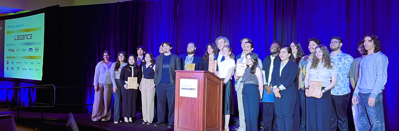 Participants on stage