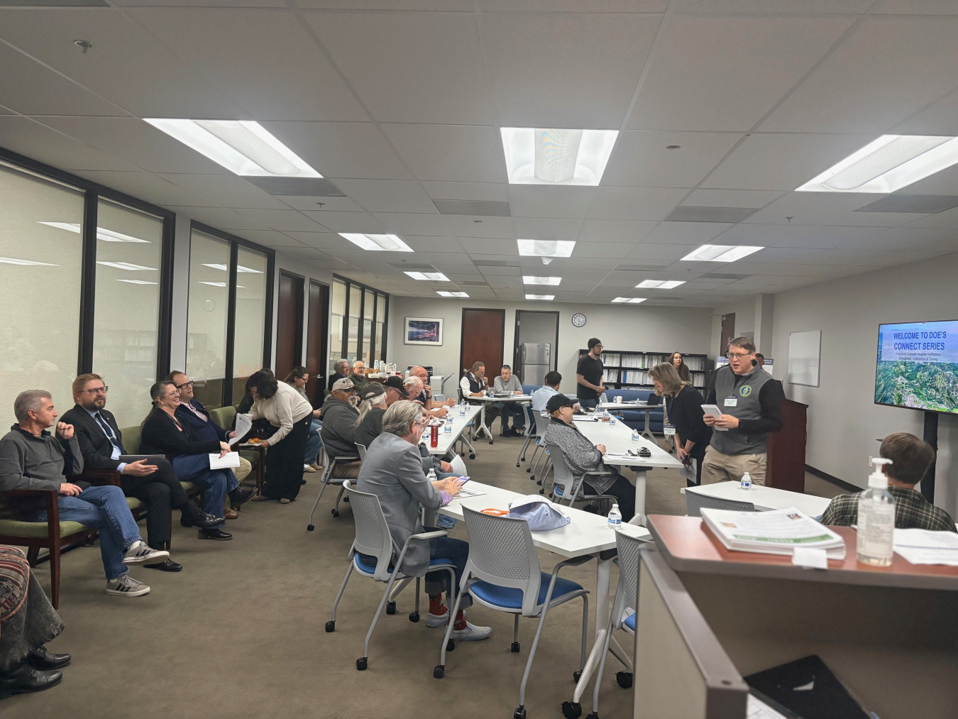 Group interacts at open house 