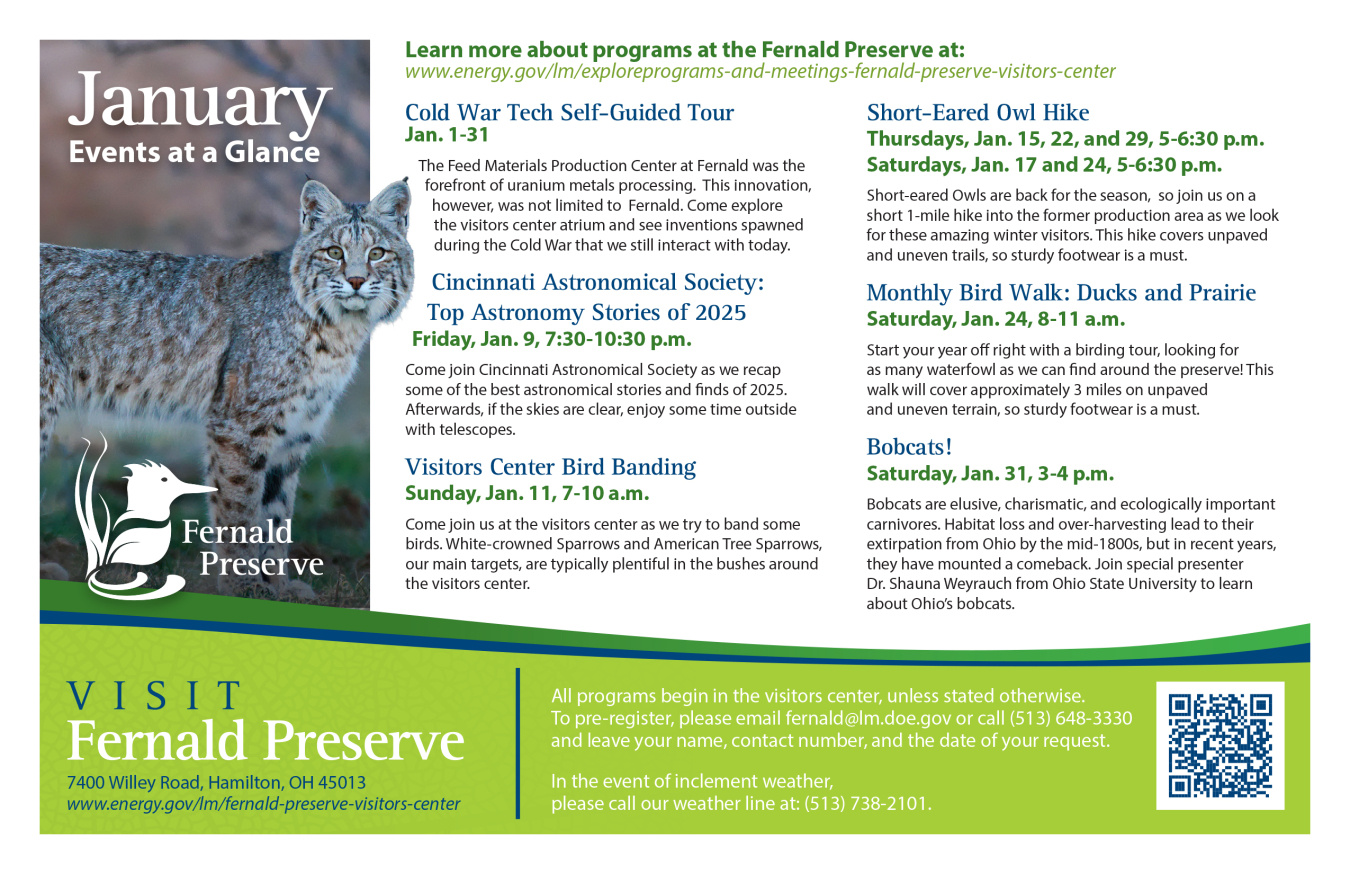 Fernald Preserve January Events 2026 image