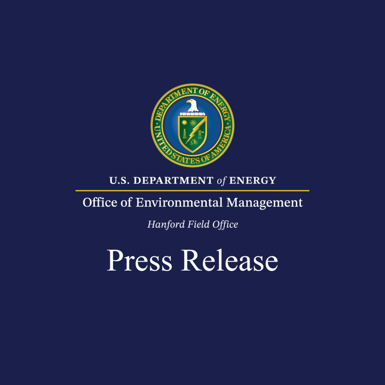 A graphic showing the Hanford Site logo