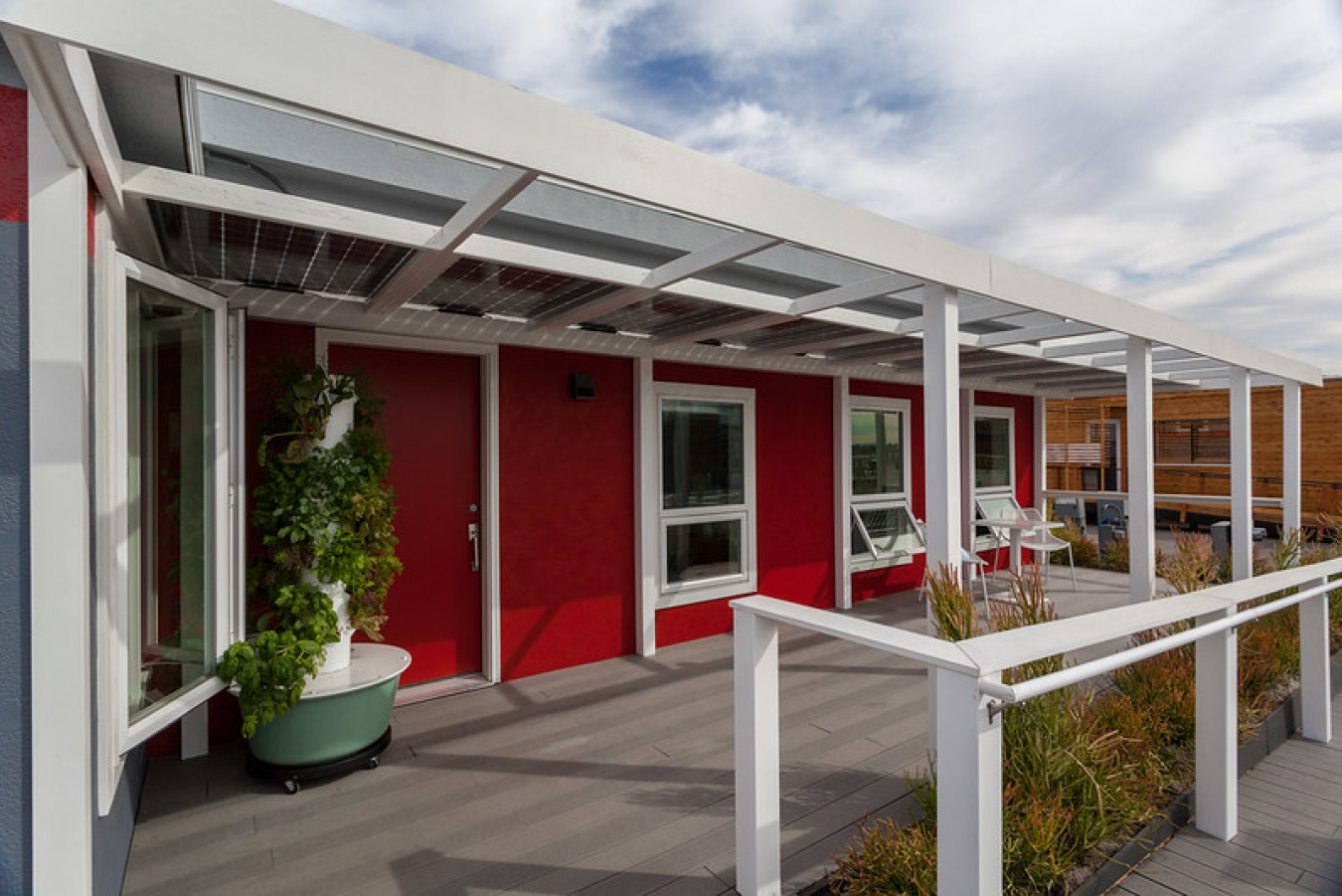 Exterior of the house built by students from the Missouri University of Science and Technology