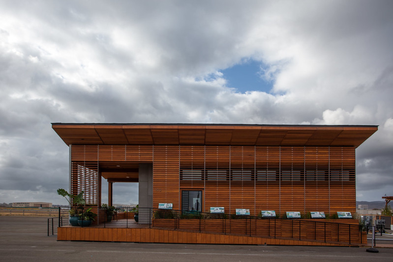 Exterior of the house built by students from Stevens Institute of Technology