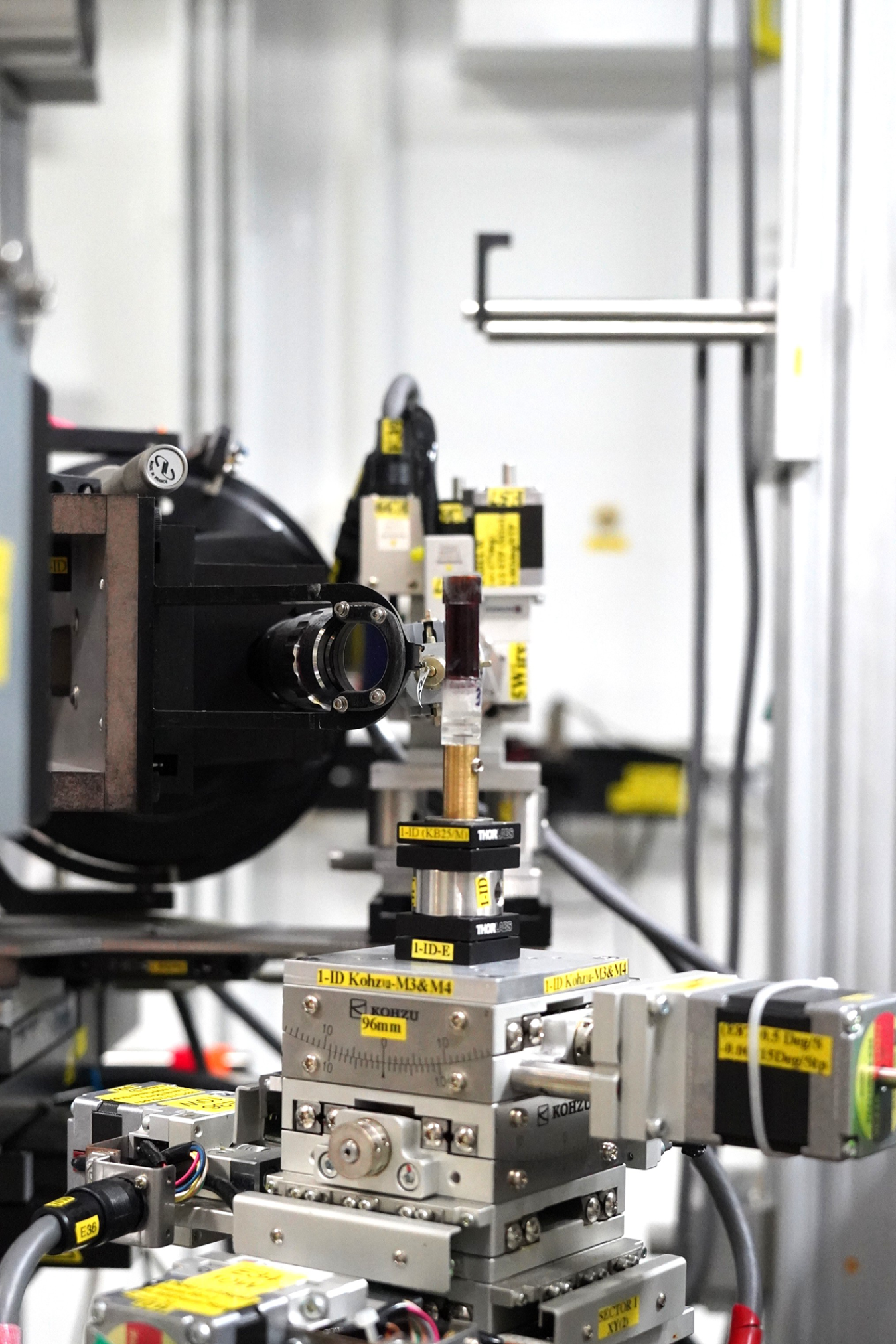 Scientific equipment in the Activated Materials Lab.