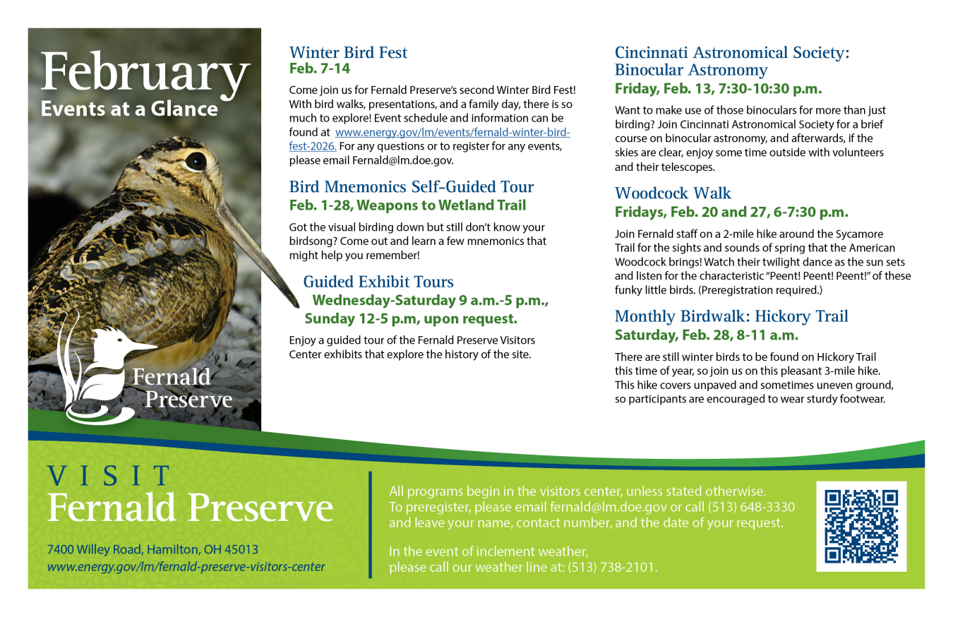 Fernald Preserve February 2026 monthly events image