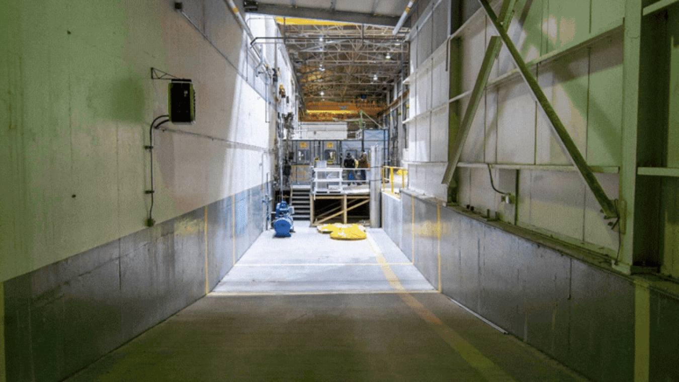 Rotating set of images of a storage facility at the Idaho Site