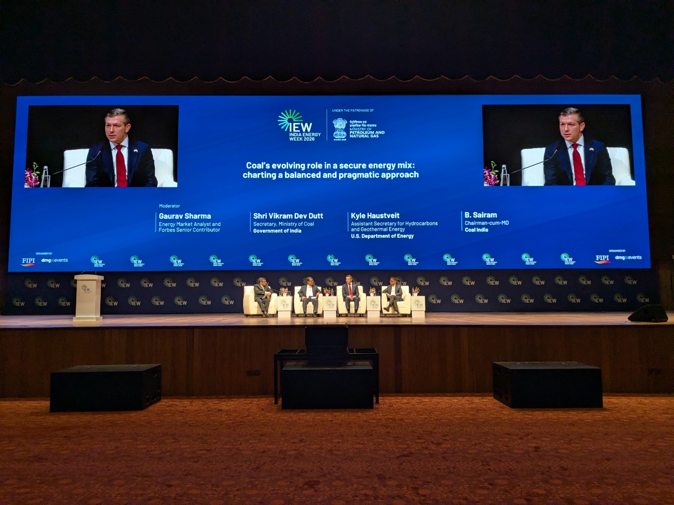 Assistant Secretary Kyle Haustveit participated in the India Energy Week Panel