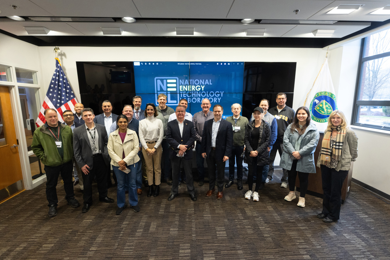Eastern Coal Workshop participants at the National Energy Technology Laboratory (NETL) site tour in Pittsburgh, PA