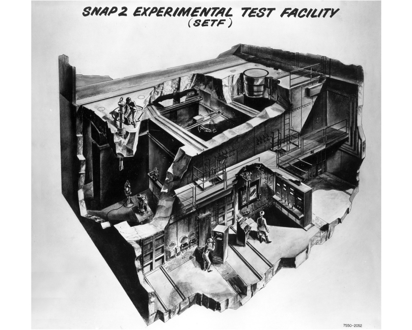 Cut-away view of SETF
