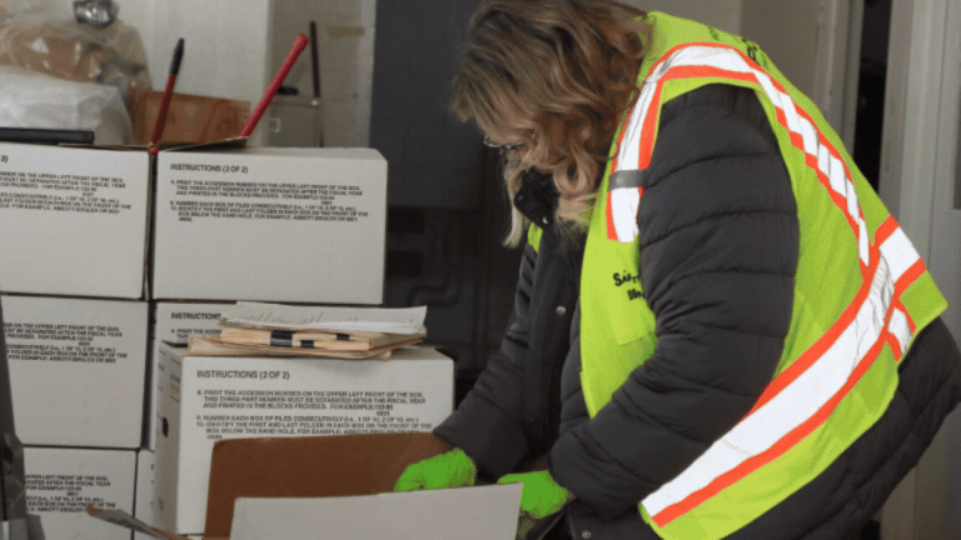 Rotating set of images of a deactivation occurring at the Portsmouth Site