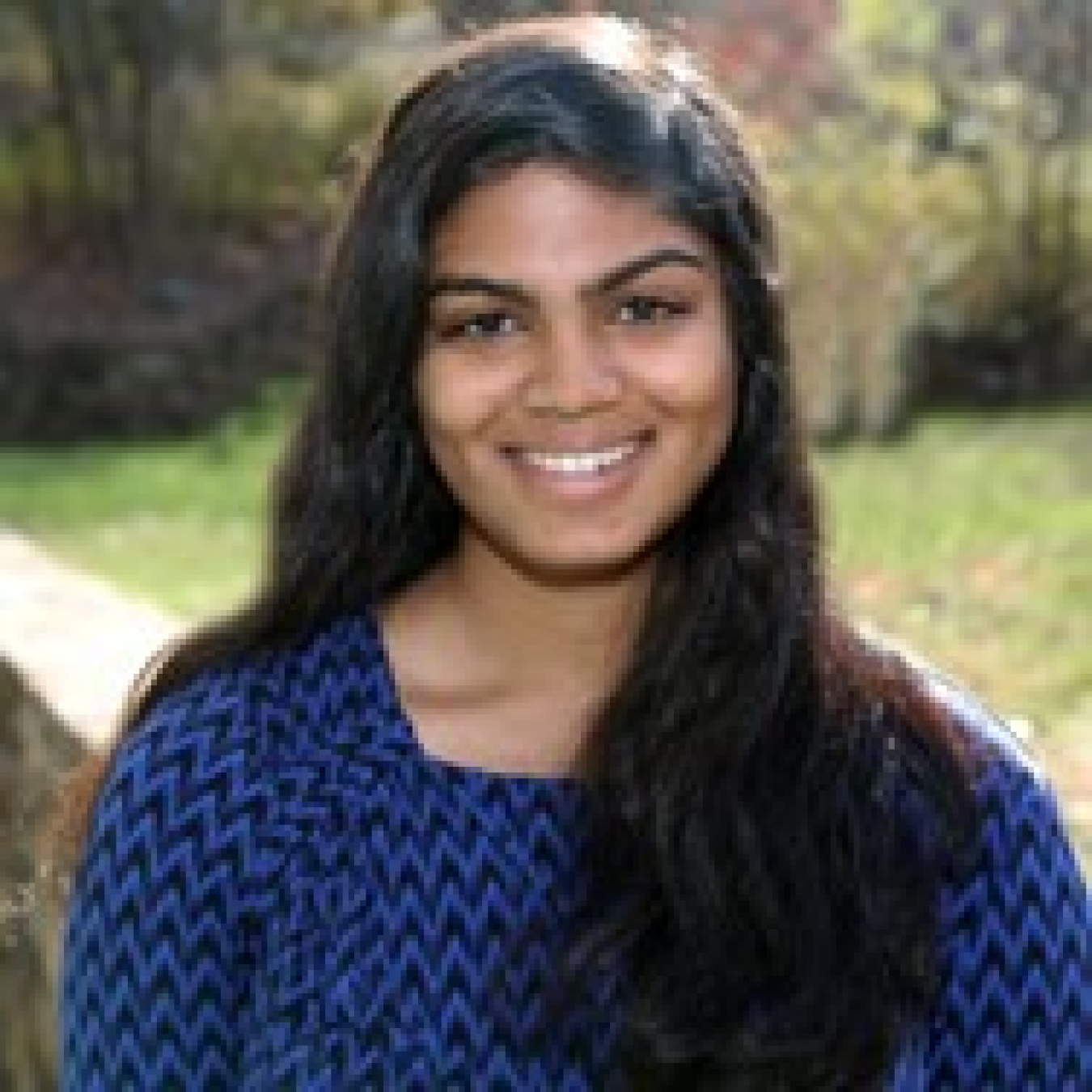 Portrait in daylight of Varsha Menon