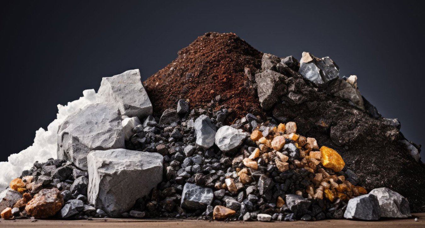 Assortment of minerals and rare earth elements
