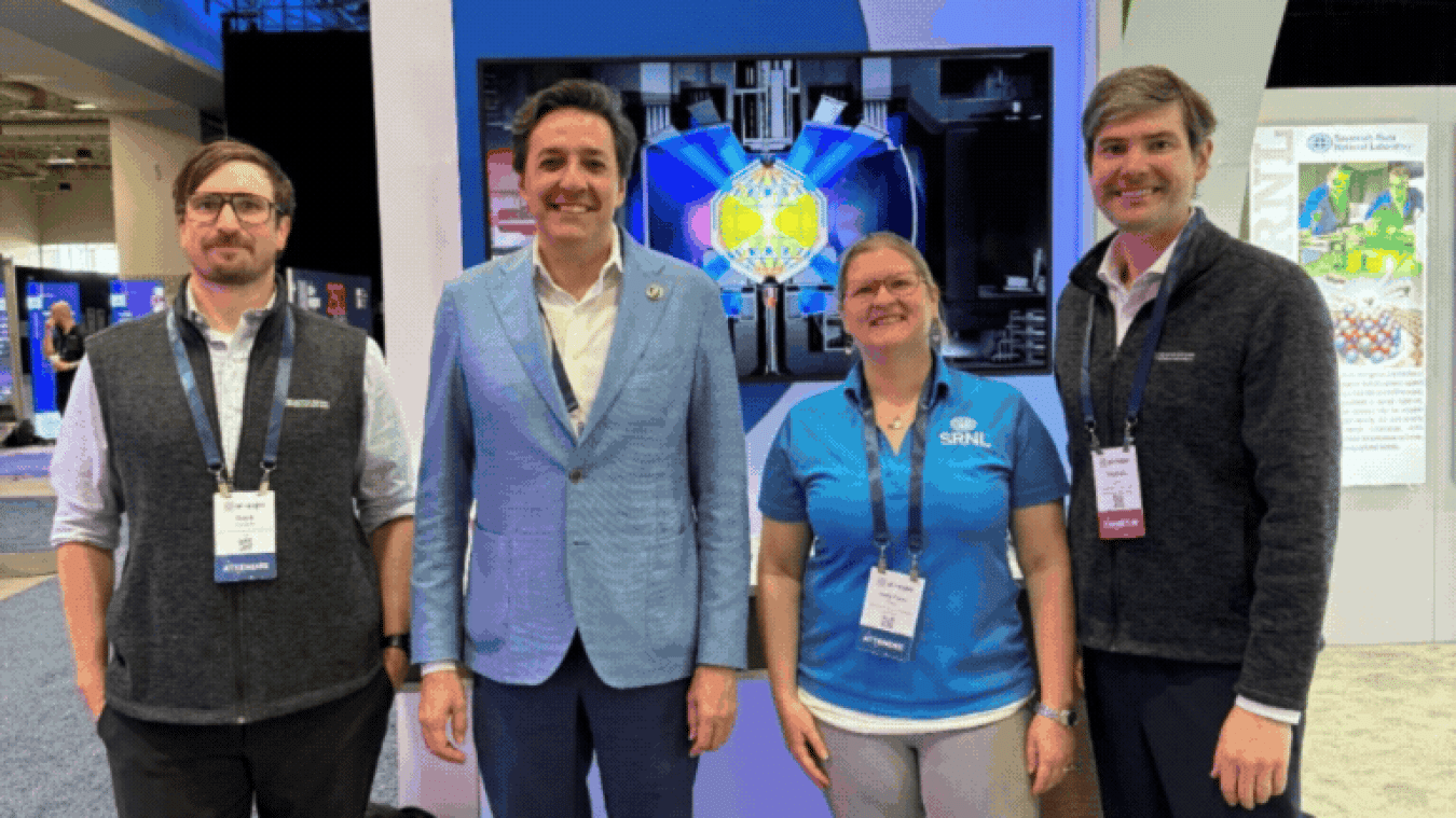 Rotating images of an artificial intelligence Expo event