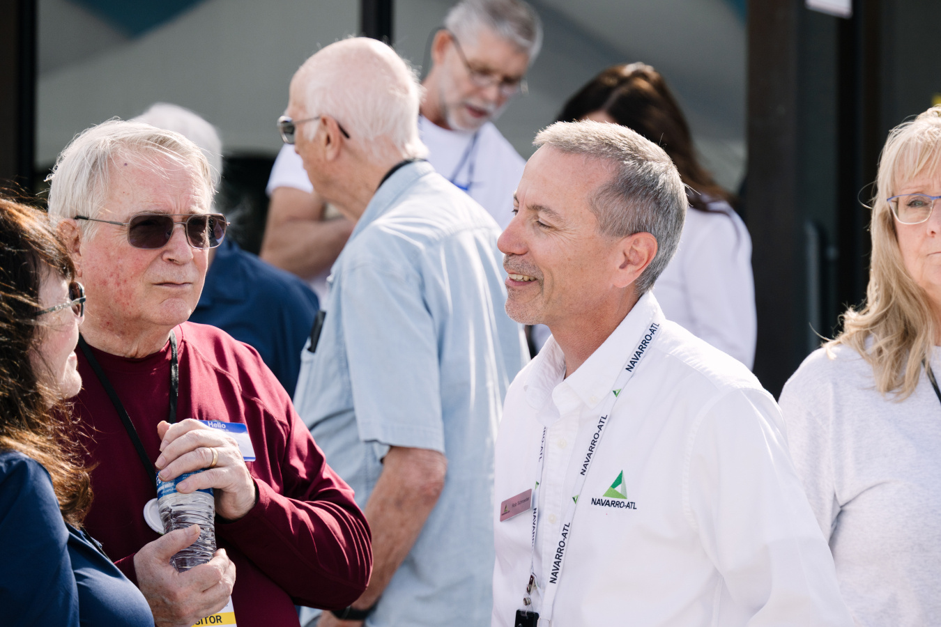 A crowd of people at a laboratory anniversary event at the Hanford Site