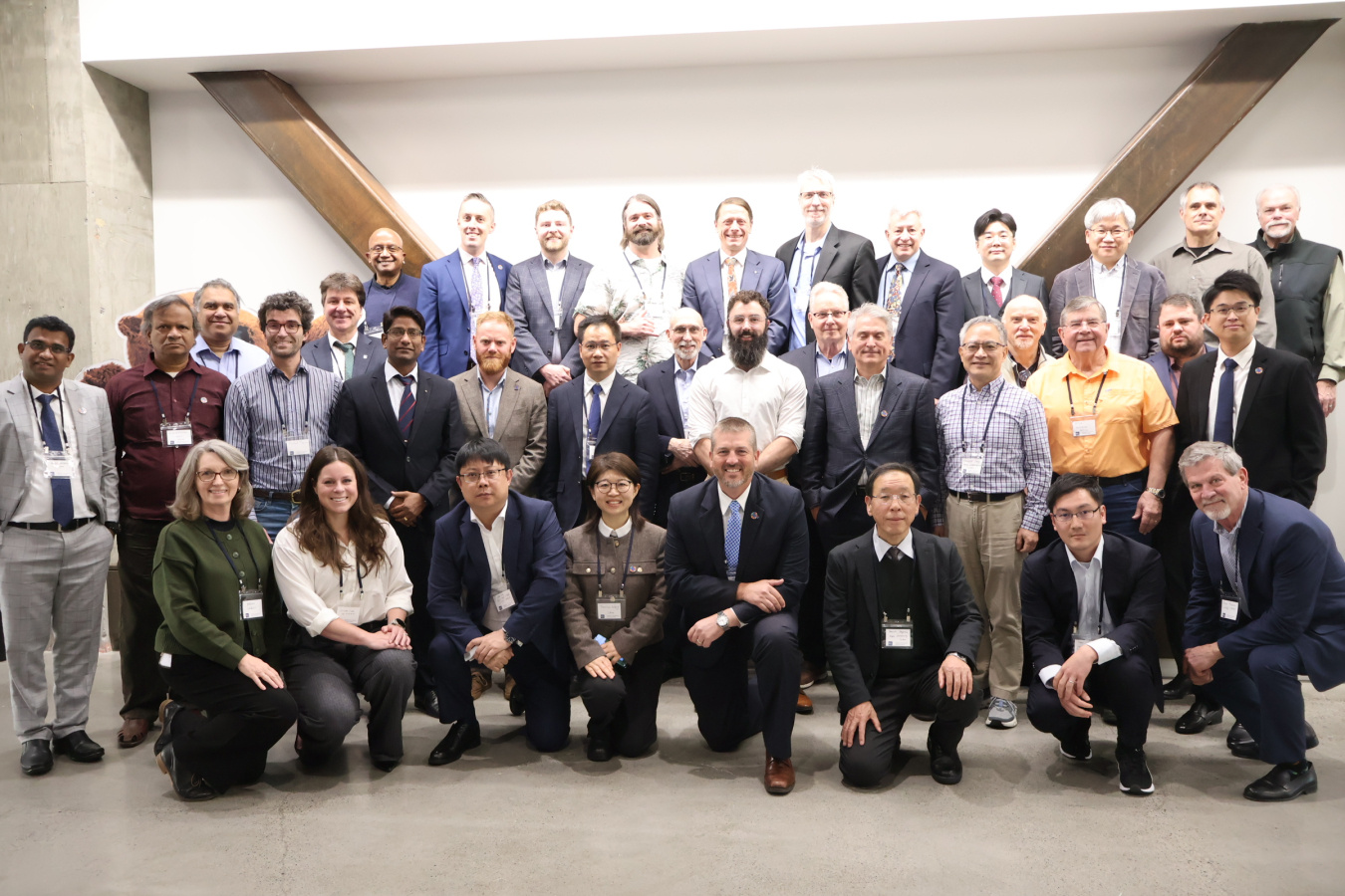 Technical Committee 114 poses for a photo