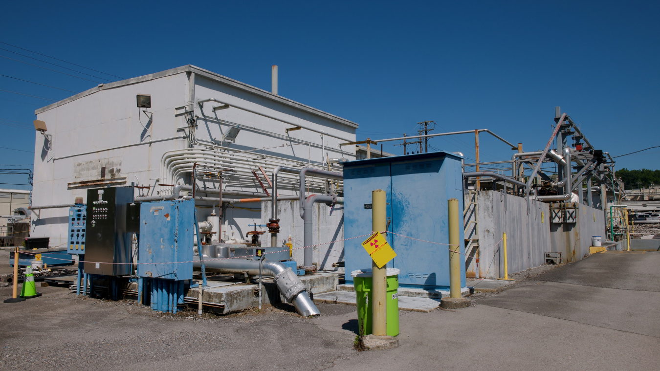A facility building at the Oak Ridge Site