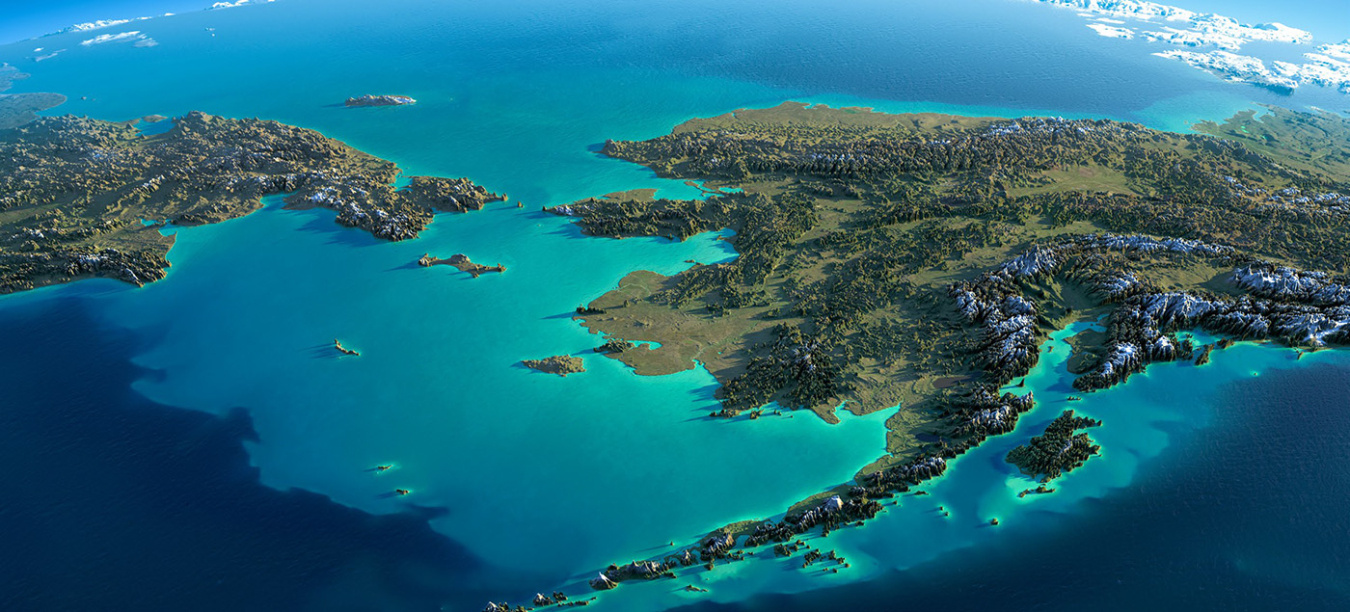 Aerial view of Alaska