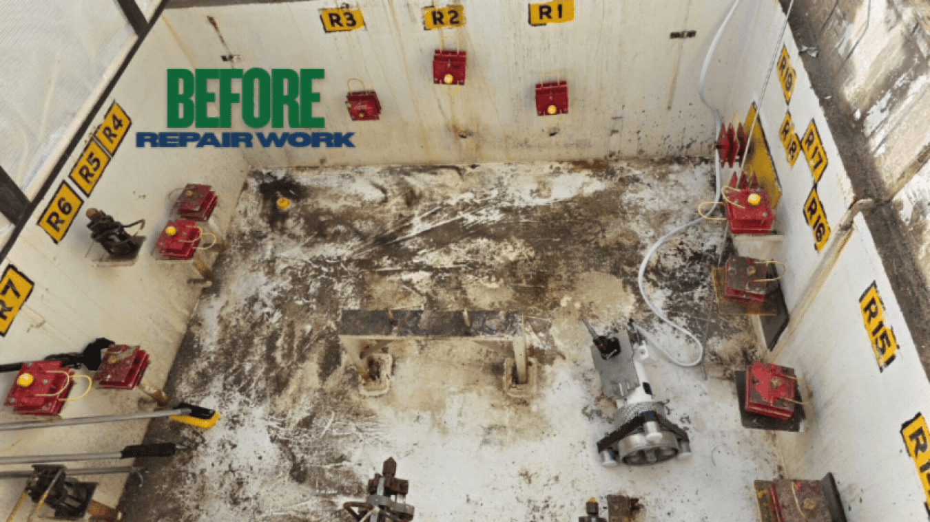 Before and after of repair work at the Hanford Site 